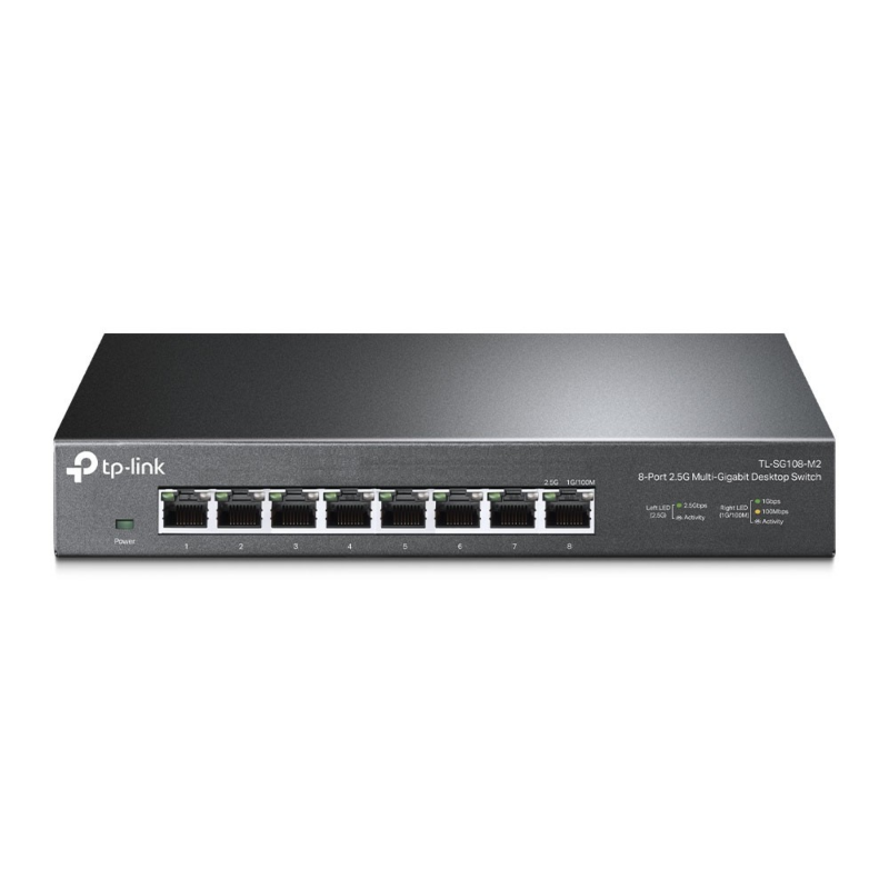 TP-Link 8-porttinen SG108 Multi-Gigabitin hallitsematon kytkin