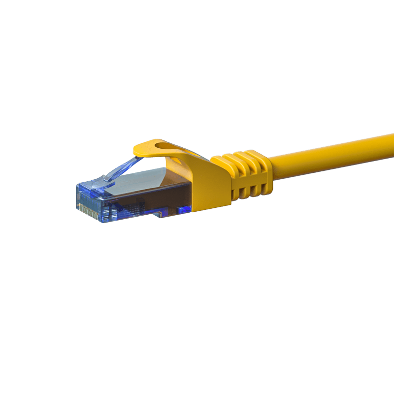 UTP CAT6a patch-kaapeli 2m keltainen - 100% kuparia