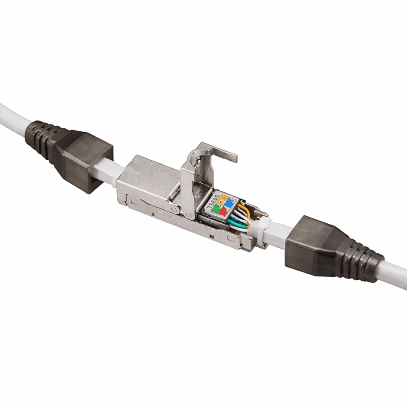 DANICOM STP CAT6a työkaluton ohut kaapeliliitin