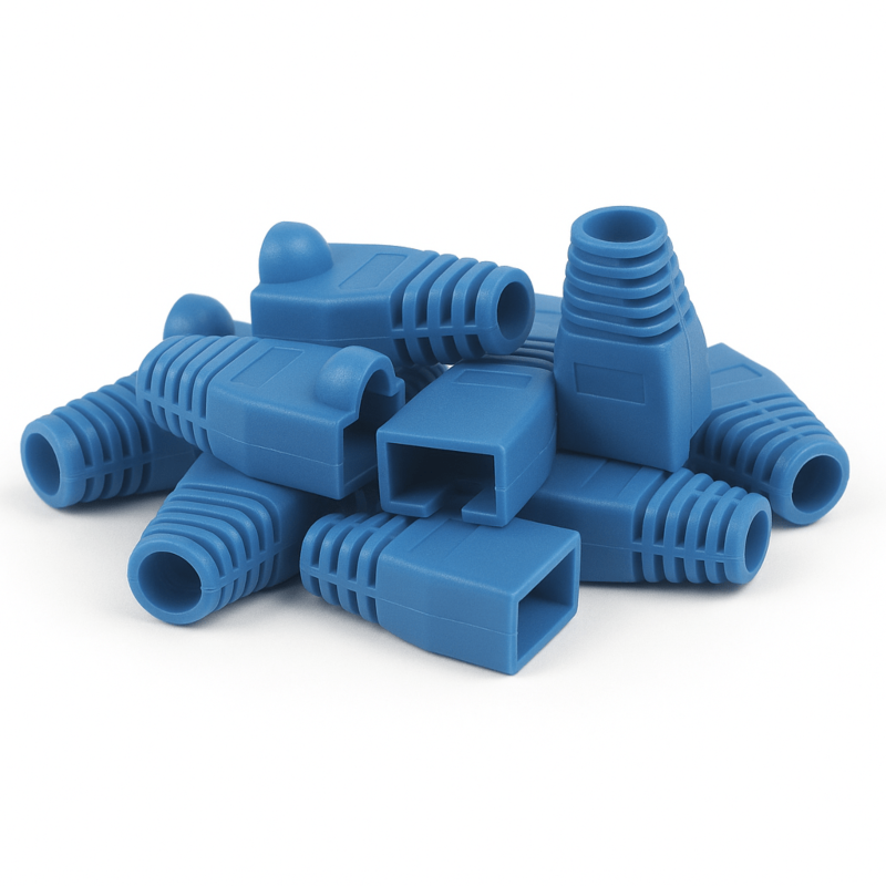 DANICOM RJ45 Kaapeliläpivienti Sininen - 10 kpl