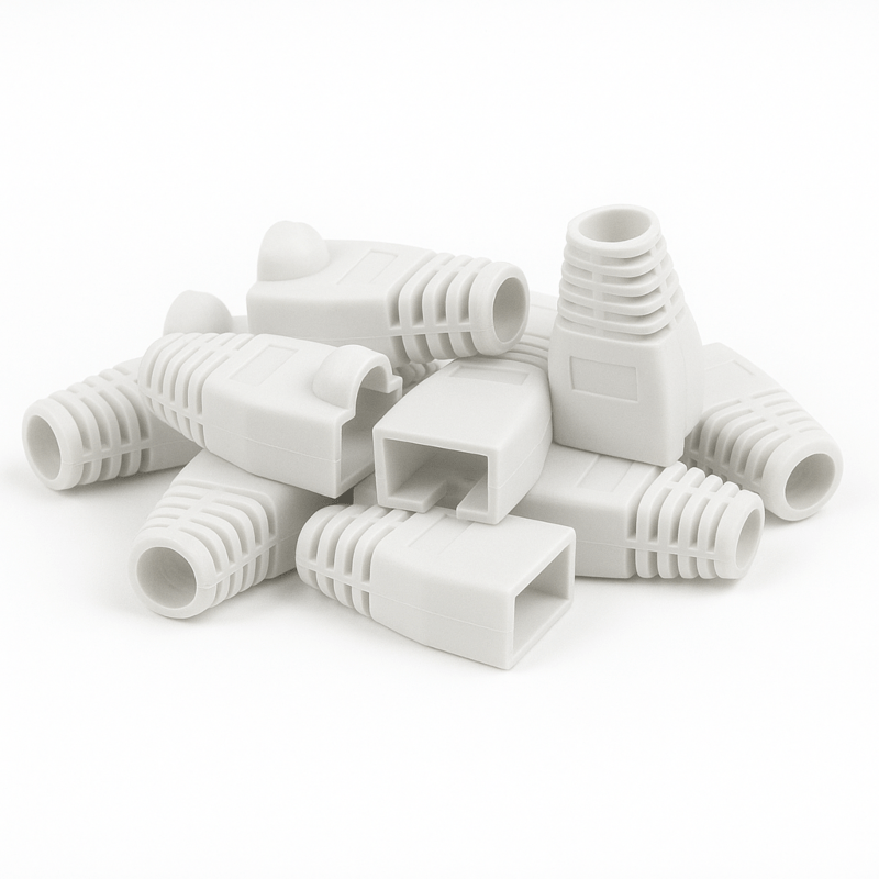 DANICOM RJ45 Kaapeliläpivienti Valkoinen - 10 kpl