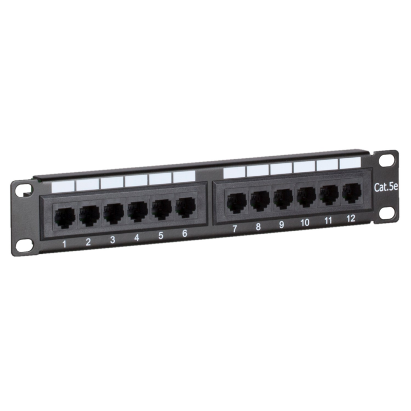 10 tuuman CAT5e UTP-päivityspaneeli - 12 porttia