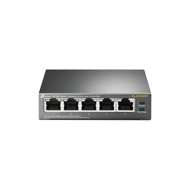 TP-Link 5-porttinen SG1005 hallitsematon PoE-kytkin