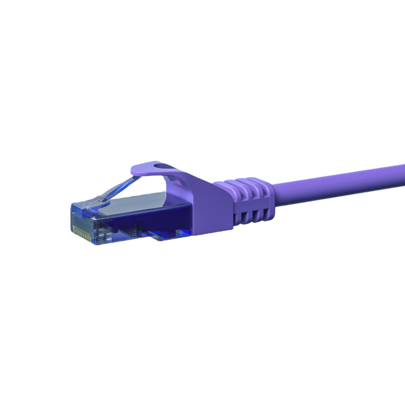 UTP CAT6a patch-kaapeli 2m violetti - 100% kuparia