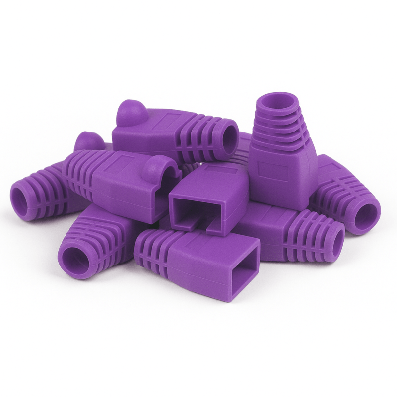 DANICOM RJ45 Kaapeliläpivienti Violetti - 10 kpl