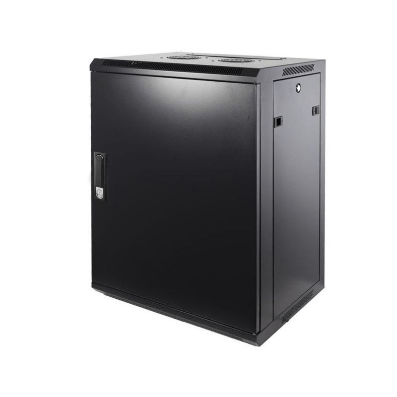 12U seinäkaappi metalliovella 600x600x635mm (LxSxK)