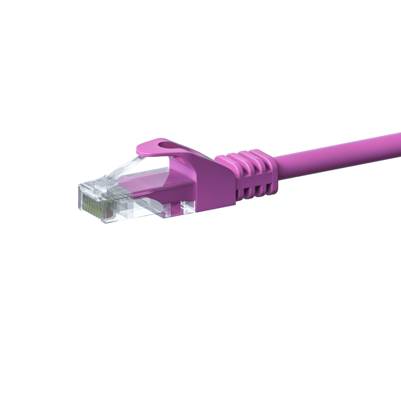 UTP CAT5e patch-kaapeli 7,5 m pinkki - 100 % kuparia