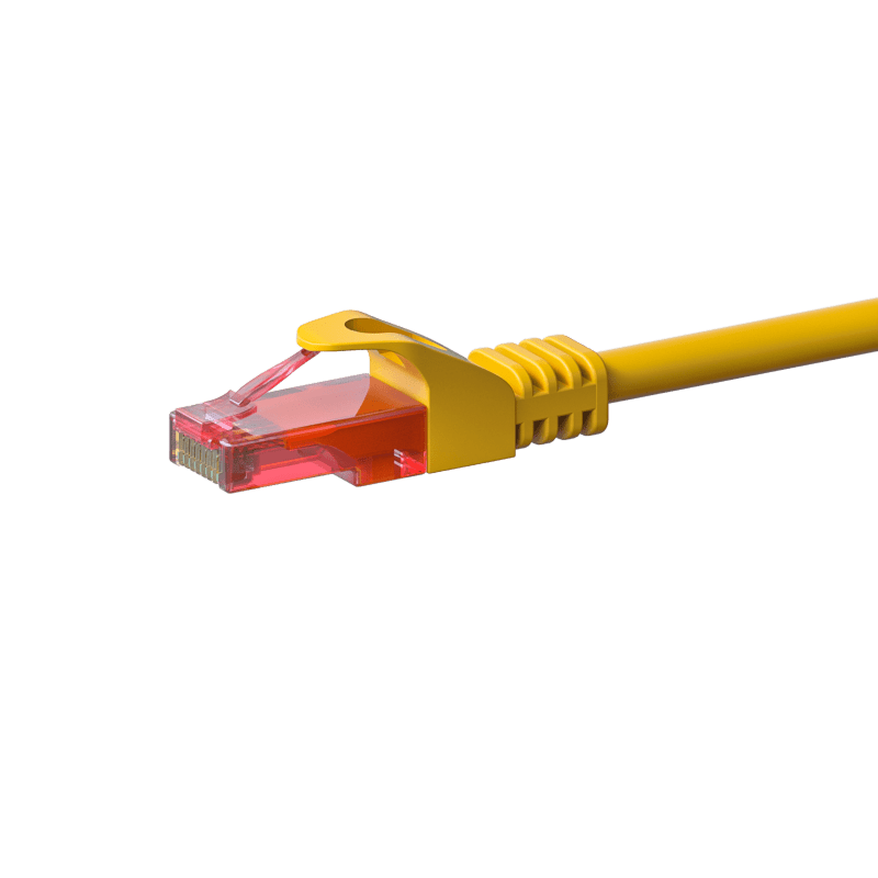UTP CAT6 patch-kaapeli 1m keltainen - 100% kuparia
