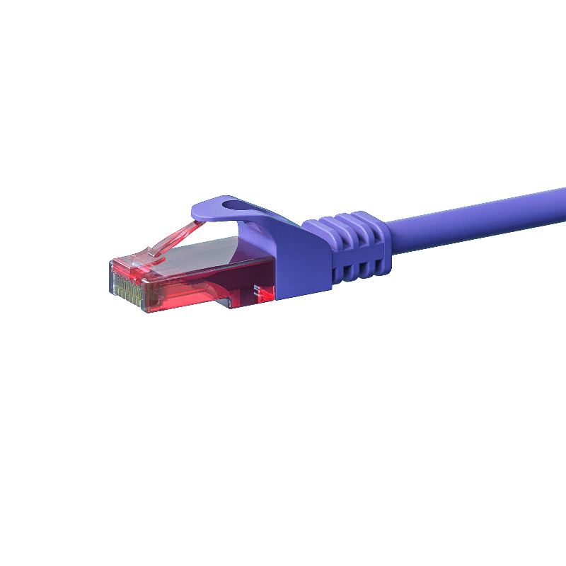 UTP CAT6 patch-kaapeli 0,50m violetti - 100% kuparia