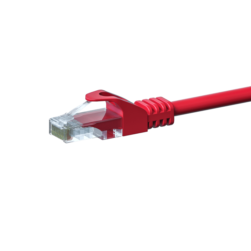 CAT5e UTP patch -kaapeli 7,50m punainen - CCA