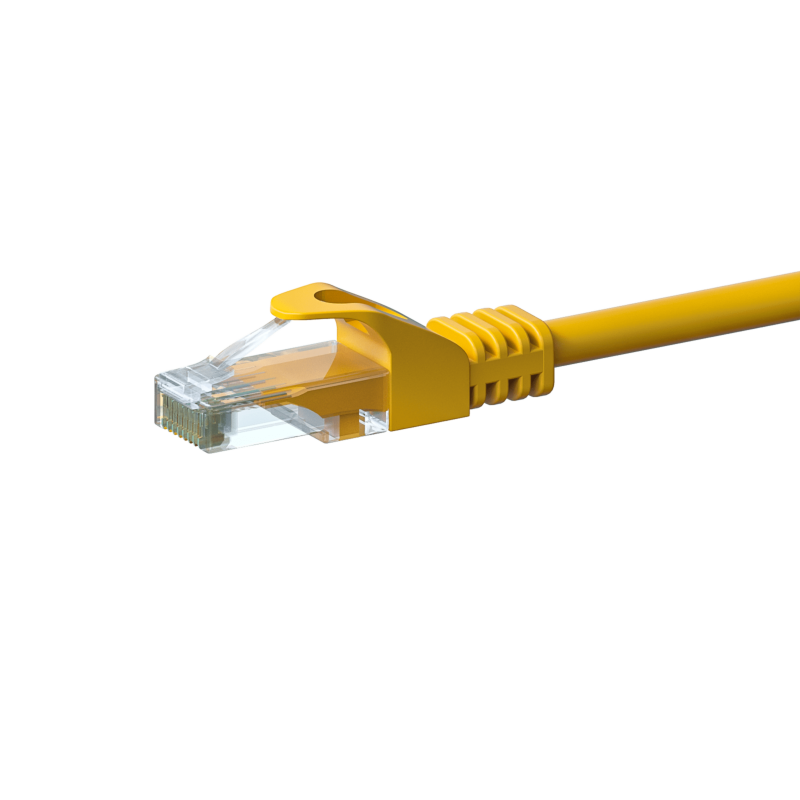 CAT6 UTP patch -kaapeli 0,50 m keltainen - CCA