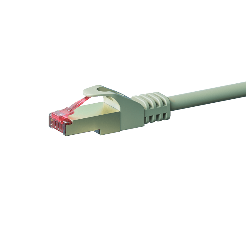 CAT6 S/FTP (PIMF) patch-kaapeli 0,25 m harmaa