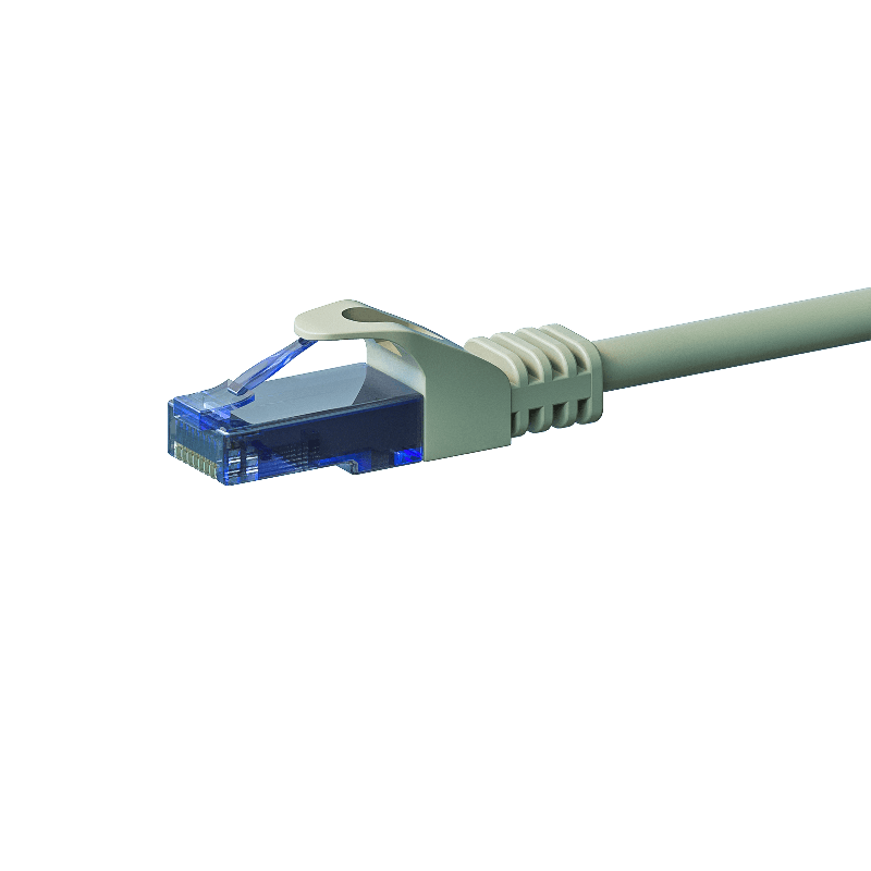 UTP CAT6a patch-kaapeli 50m harmaa - 100% kuparia