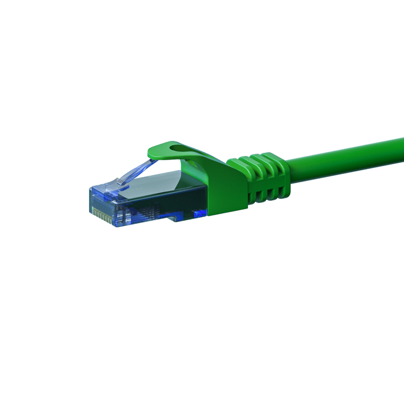 UTP CAT6a patch-kaapeli 0,15m vihreä - 100% kuparia