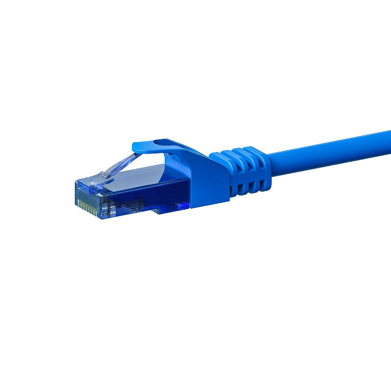 UTP CAT6a patch-kaapeli 0,25m sininen - 100% kuparia