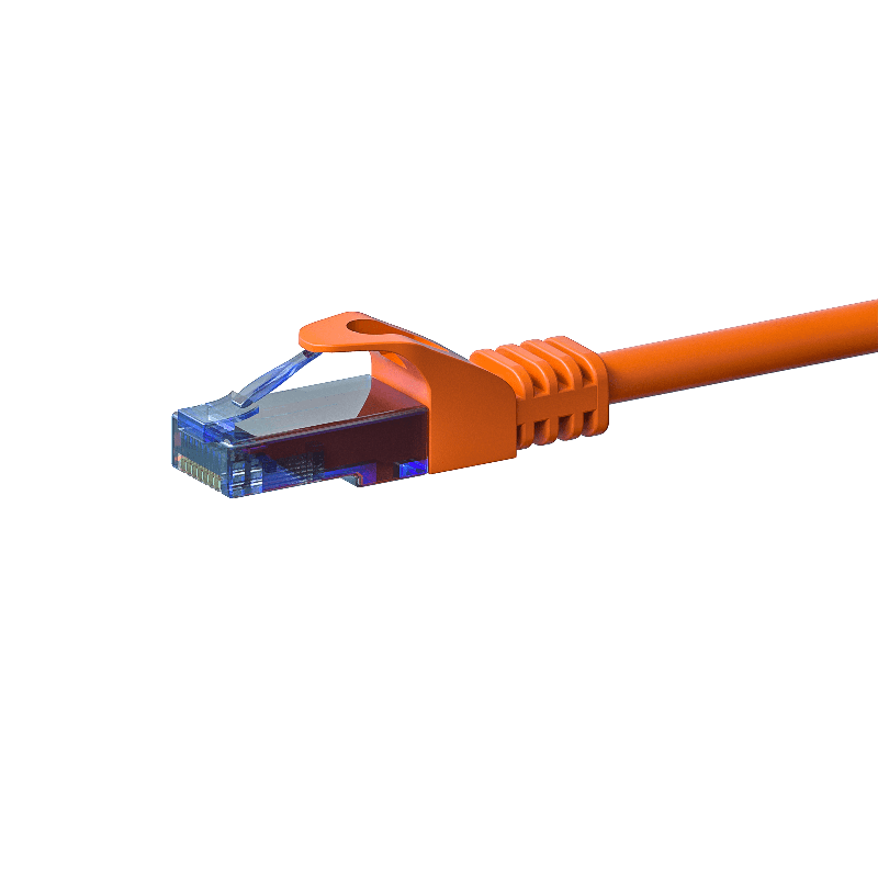 UTP CAT6a patch-kaapeli 0,50m oranssi - 100% kuparia