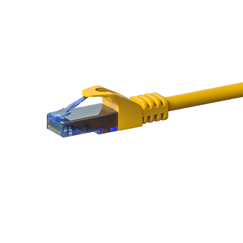 UTP CAT6a patch-kaapeli 15m keltainen - 100% kuparia