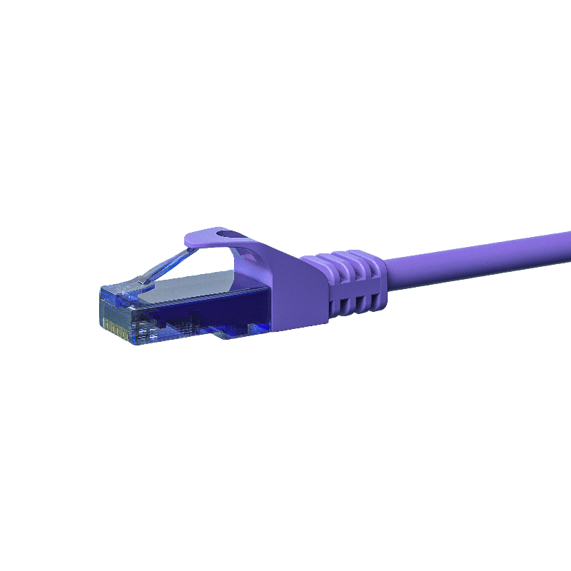 UTP CAT6a patch-kaapeli 1,50m violetti - 100% kuparia