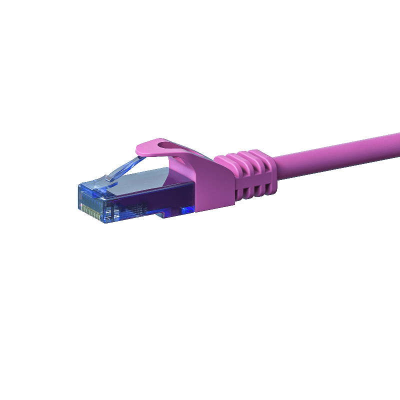 UTP CAT6a patch-kaapeli 20m pinkki - 100% kuparia