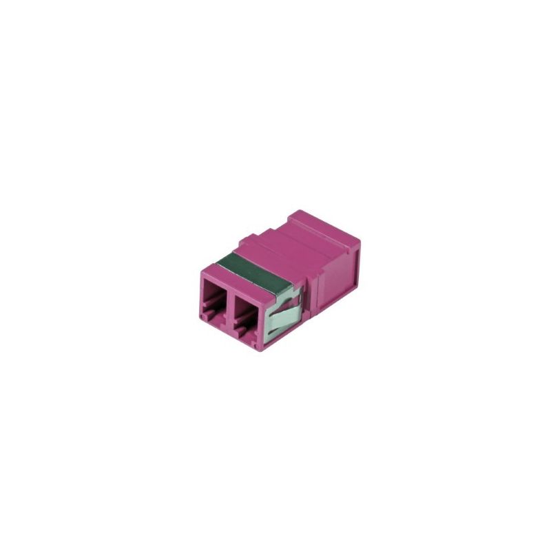 Multimode Keystone-liitäntä LC-LC duplex violetti