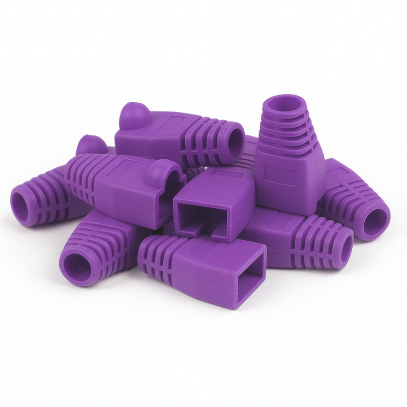 DANICOM RJ45 Kaapeliläpivienti Violetti - 10 kpl