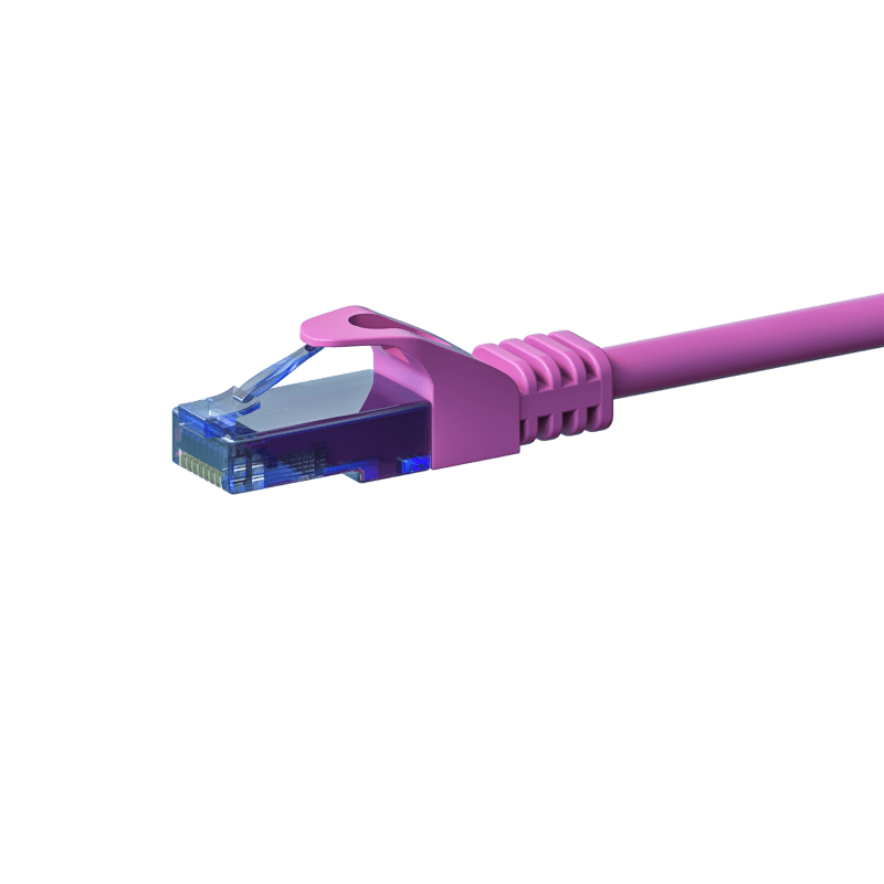 UTP CAT6a patch-kaapeli 5m pinkki - 100% kuparia