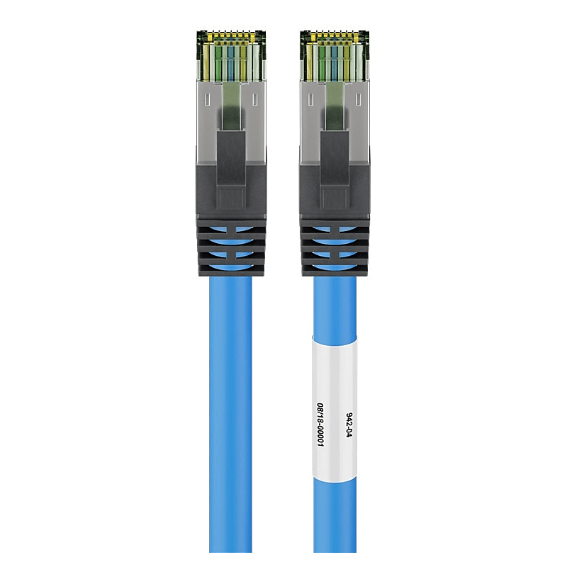 Cat8 S/FTP (PIMF) patch-kaapeli 5m sininen
