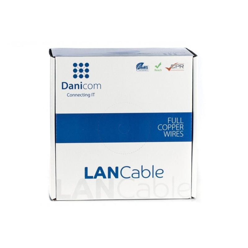 CAT8 S/FTP 50m kaapeli jäykällä rullalla - LSZH (Dca)
