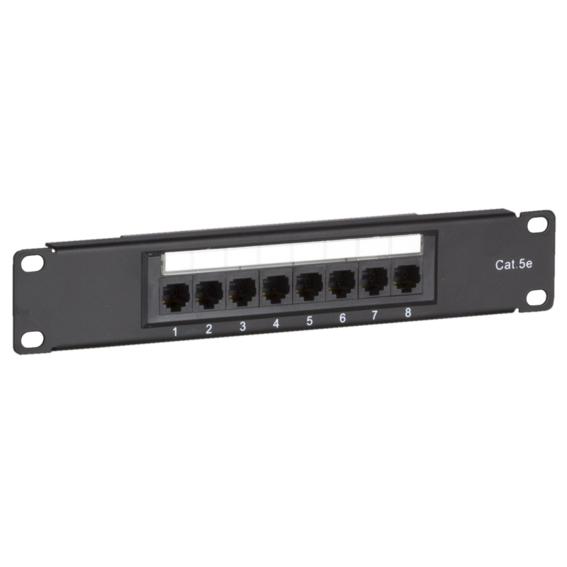 10 tuuman CAT5e UTP-päivityspaneeli - 8 porttia