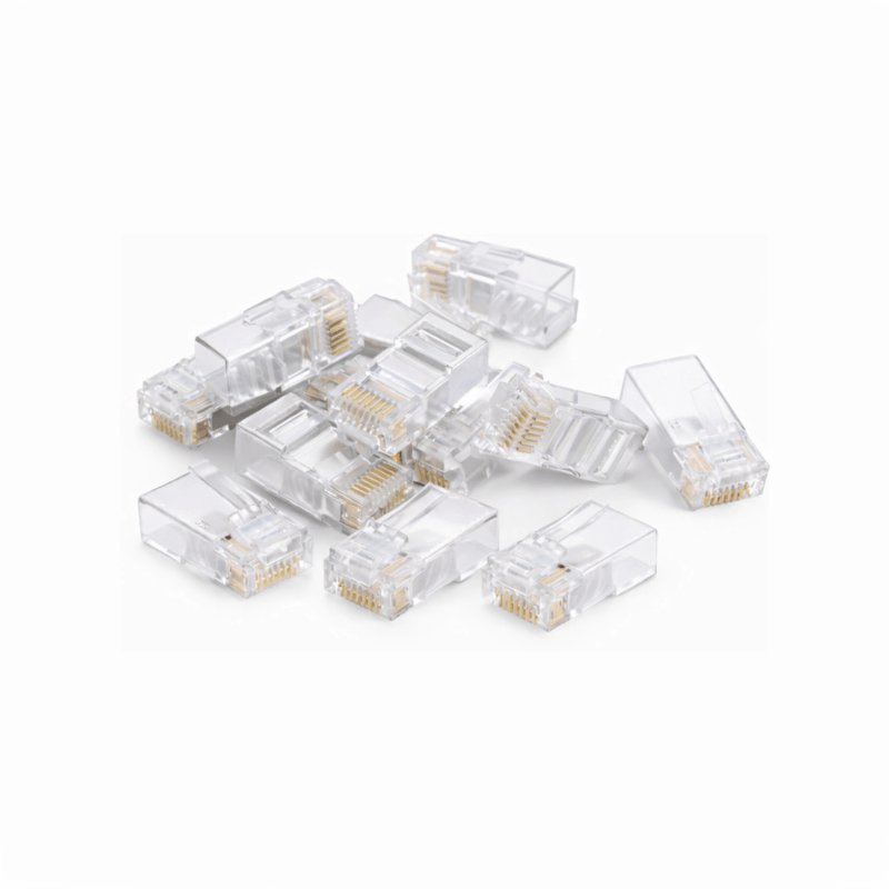 DANICOM UTP CAT6 RJ45 Liitin - jäykkään sydämeen - 10 kpl