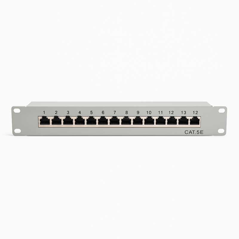 Cat5 10 tuuman 12-porttinen STP-patch-paneeli