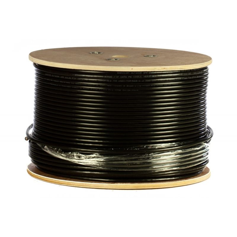 DANICOM CAT6 UTP 305m Ulkokaapeli jäykällä rullalla - PE (Fca)