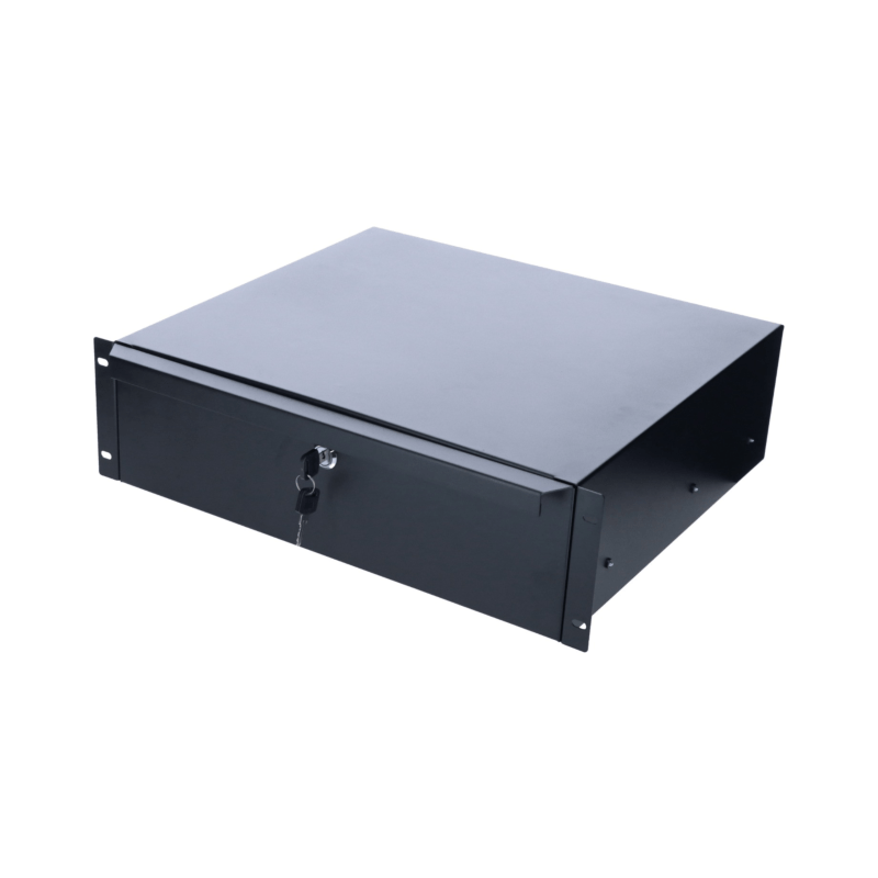 19 tuuman lukittava metallilaatikko - 3U