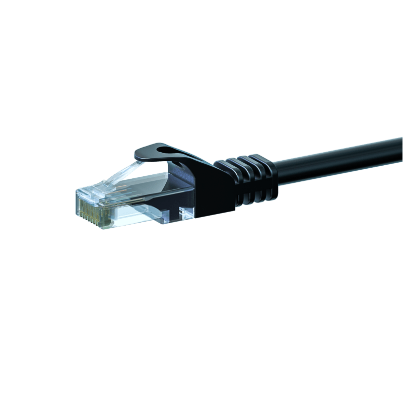 CAT6 UTP patch-kaapeli 5m musta - CCA