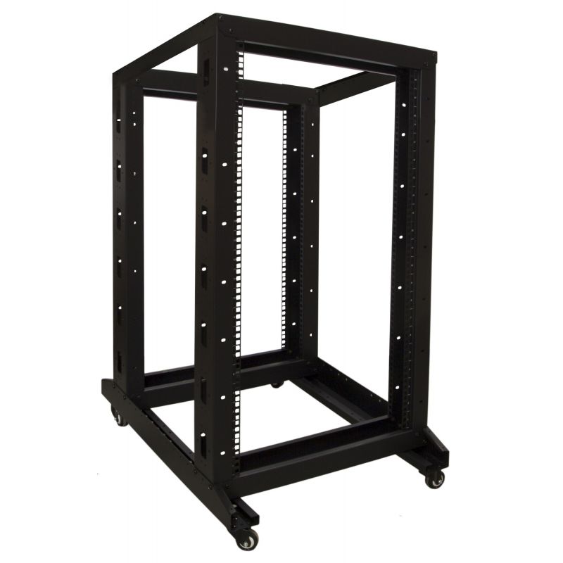 22U avoräkki pyörillä 600x800x1200mm (LxSxK)