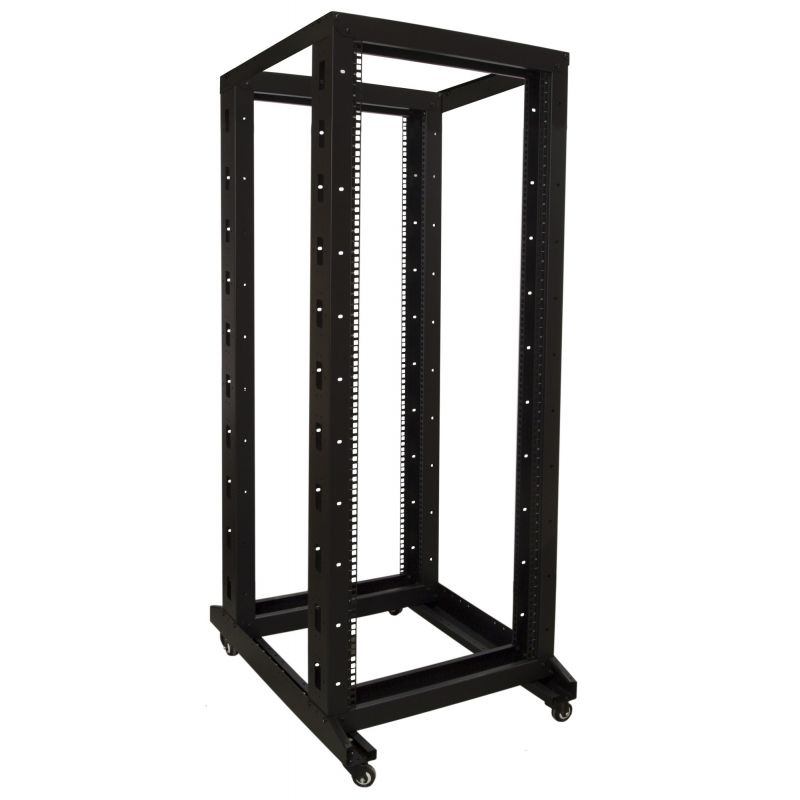 32U releteline pyörillä 600x800x1600mm (LxSxK)