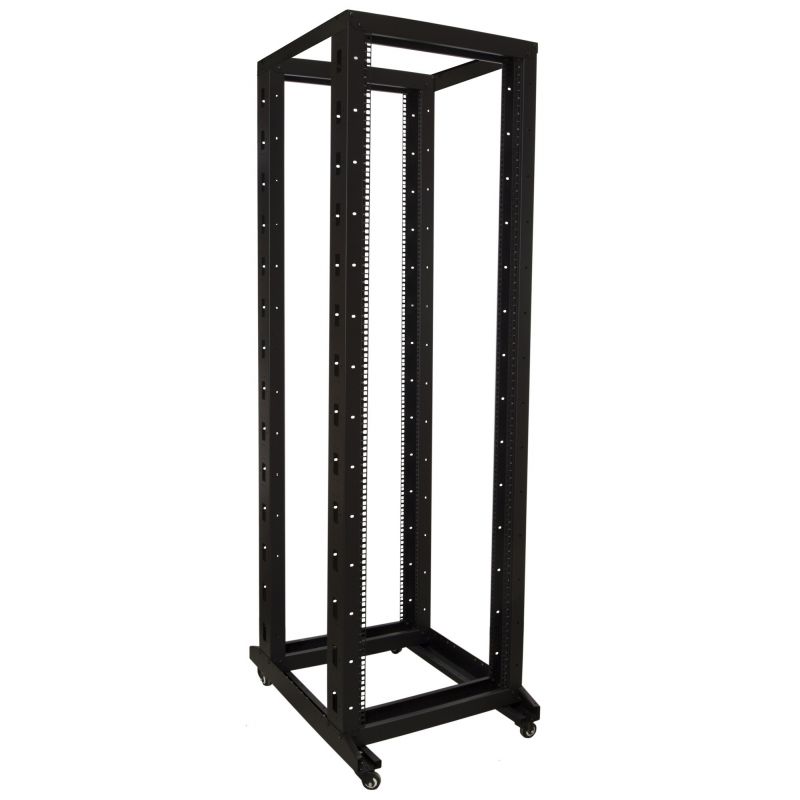 42U releteline pyörillä 600x800x2000mm (LxSxK)